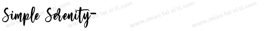 Simple Serenity字体转换